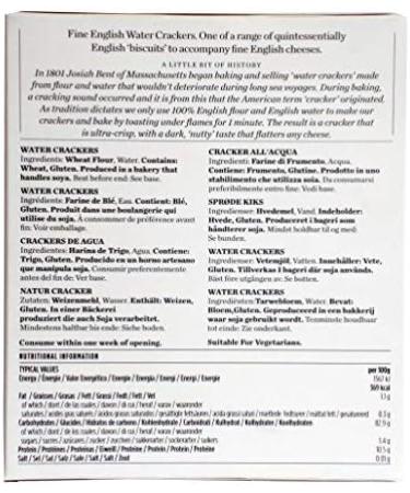  olivaoliva The Fine Cheesse Co 100g Water Crackers - Pack of 12 - Buy Online on GoSupps.com