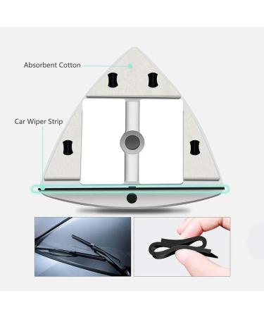 Light Green Glass Wipe Home Double Side Magnetic Window Cleaner Glass Surface Brush Wiper Tools with Ergonomic Design - Buy Online on GoSupps.com