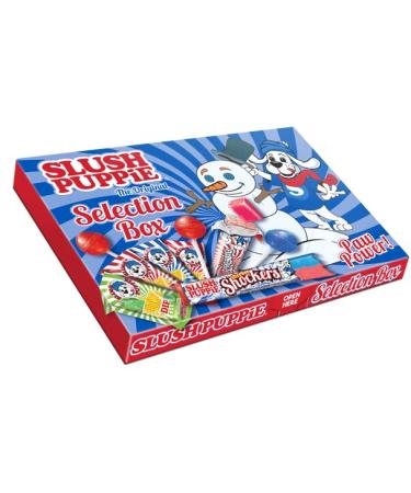 Slush Puppie The Original Selection Box 163g |12 Sweet | Gift Box | Vegetarian | Halal | Birthday Present For Him & Her Men Women Boys Girls | Distributed by OD Trading
