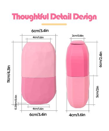Silicone Ice Roller for Face and Eyes - Facial Beauty Tool for Skin Care, Pore Shrinking, and Skin Brightening (Pink) - Buy Online on GoSupps.com