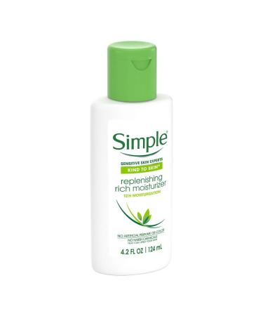 Simple Kind To Skin Replenishing Rich Moisturizer 4.2 fl oz (124 ml) (Bundle of 3)