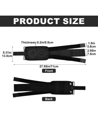 Saycker Sciatica Pain Relief Devices | Adjustable Knee & Calf Brace with 2 Pressure Pads for Sciatic Nerve Pain Relief - International Shipping Available - Buy Online on GoSupps.com