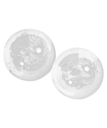 Kombiuda 2st Healthy Massage Ball Massage device Home Decor Meditation Balls Stress -reducing Handballs Handmilling Palm Massage Ball outside exercise ball Small Ball Massage globe Handball