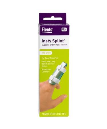 Flents Two Sided Insty Splint Value Pack (one medium & one large) | Bonus Pack of 6 Pack 6 - Pack