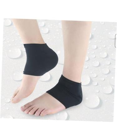 Beaupretty Black Socks High Heel Protectors Moisturizing Socks Heel Protectors for High Heel Shoes Heel Sleeves for Cracked Heels Black Heel Black Heel Absorbers Gel Heel Socks Spa Absorber - Buy Online on GoSupps.com