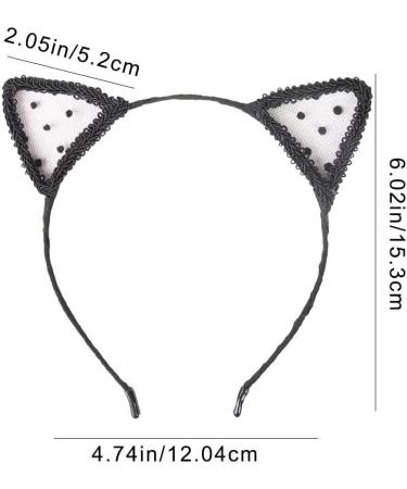 YUEXINYAN Cat Ears Hair Hoop Party Role Playing Cat Ears Headband Hair Band for Cosplay Fancy Dress Dance Recitals Halloween Party - Buy Online on GoSupps.com