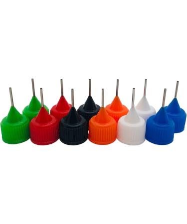 18 Pcs Precision Tip Applicator Bottles with 2 Funnel, 0.5 oz Translucent Glue Bottles - Multicolor Lids - MYYZMY - Buy Online on GoSupps.com