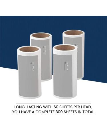 SPICOM Lint Roller 5 Sticky Replacement Heads with 1 Handle Total 300 Easy Peel Sheets Quickly Removes Animal Fur Cat & Dog Hair Dust & Fluff from Clothes Furniture Carpet (5 Pack / 300 Sheets) - Buy Online on GoSupps.com