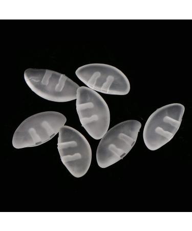Tenlacum Silicone Push-in Eyeglass Nose Pads - 25 Pairs Eyeglass Repair Kit | Colorless Comfortable & Durable - Buy Online on GoSupps.com