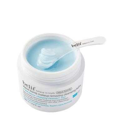 Belif Aqua Bomb Cleansing Balm - Hydrating Makeup Remover with Lotus Flower & Marshmallow Root - 3.3 floz - Buy Online on GoSupps.com
