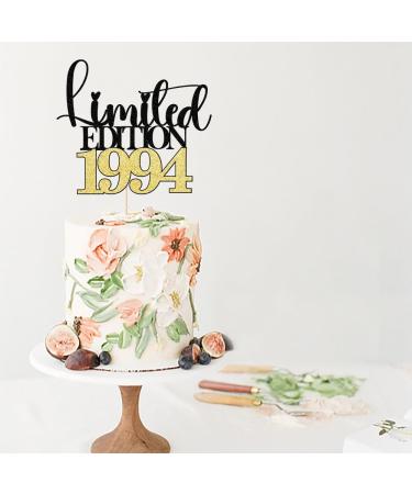 Gtseryeio Limited Edition 1994 Cake Topper Black Gold Glitter Men and Women 30th Birthday Party/30 & Fabulous Cake Decoration Decoration Supplies(Limited Edition Black gold 1994) Black Gold 1994 Limited Edition - Buy Online on GoSupps.com