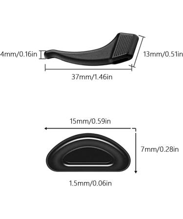 Premium Silicone Nasal Pads for Glasses | Anti-Slip Cushion & Ear Hooks | Comfortable Fit for Sports & Reading Glasses (24 Pairs) - Buy Online on GoSupps.com