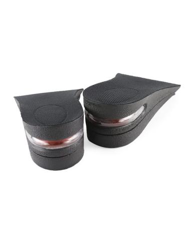 FOMIYES 1 Pair Pu Insoles Taller Pad Heightening Insoles Height Incresing Insole Shoe Lift Black M