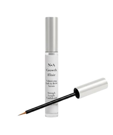 N A Growth Elixir Lash & Brow Serum - Advanced Biotinoyl Tripeptide-1 Peptide Formula for Longer Thicker Fuller Lashes - Prostaglandin-Free Vegan Cruelty-Free - Professional Grade (0.14 oz / 4mL) - Buy Online on GoSupps.com