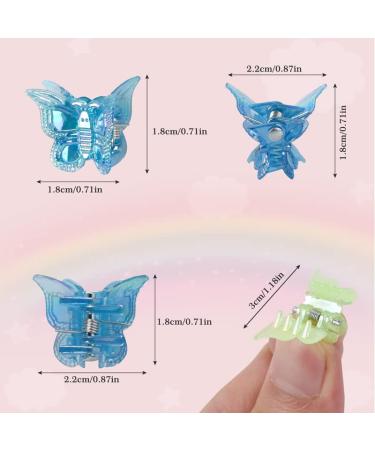 50Pcs Butterfly Hair Clips - Mini Small Hair Claw Clips for Women and Girls - Cute Hair Accessories in 15 Colors - Box Pack - Tiweio - Buy Online on GoSupps.com