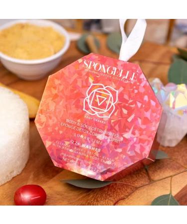 Spongelle Body Wash Infused Buffer - White Medium | Luxurious Exfoliating Bath & Body Care | International Shipping Available - Buy Online on GoSupps.com