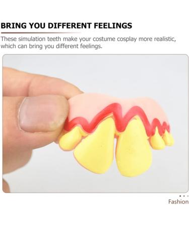 Buy Ibasenice 30 pcs Fake Gnarled Teeth - Halloween Costume & Cosplay Gag Gifts | Random Colors & Styles - Buy Online on GoSupps.com