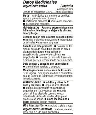 De La Cruz Merthiolate Tincture Antiseptic - Mercury-Free Formula for Minor Cuts, Scrapes, Burns - Family First Aid (3 Bottles) - Buy Online on GoSupps.com