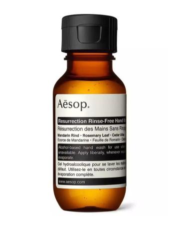 Aesop Resurrection Rinse-Free Hand Wash Nourishing Agents Prevents Dehydration Leaves Hands Clean & Comfortable Rosemary Leaf Oil Mandarin Orange Peel Oil 50ml