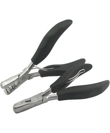 Heat Fusion Glue Keratin Bonding Micro Rings Removal Pliers for Hair Extensions hair plier hair extension plier (with 3mm and 5mm grooves) - Buy Online on GoSupps.com