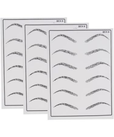FOMIYES 2pcs Eye Brow Practice Skin Eyebrow Practice Skin Eyebrow Microblading Eyebrows - Buy Online on GoSupps.com