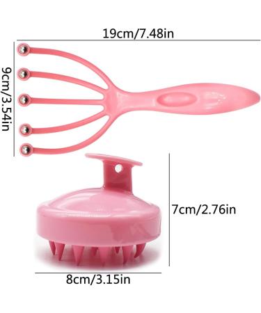Regerly Head Massage Set - 2 Silicone Shampoo Brushes & Mini Massagers for All Ages | Wet & Dry Use - Buy Online on GoSupps.com