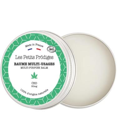 Multi-Purpose CBD Balm 30ml - Nourishing Body Face Lips and Hair Care - 100% Natural - Made in France - All Skin Types - Certified ORGANIC - Recyclable Packaging - LES PETITS PRODIGES - Buy Online on GoSupps.com