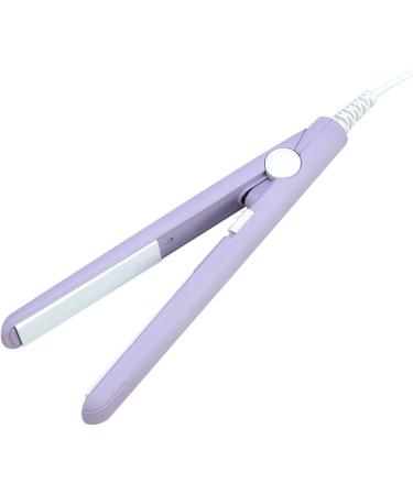 2 in 1 Mini Hair Straightener & Curler - Ceramic Tourmaline Plate Beauty Flat Iron - Purple - US Plug - Buy Online on GoSupps.com