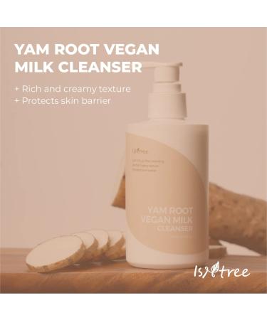 IsNtree Yam Root Vegan Milk Cleanser 220ml - Nourishing and Protective Cleanser with Creamy Texture - Buy Online on GoSupps.com