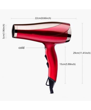 Professional Hair Dryer 2400W AC Motor Negative Ionic Technology Blow Dryer with 3 Heat & 2 Speed Setting and Cool Shot Button Concentrator Nozzle Included for Home and Salon Men and Women B Small - Buy Online on GoSupps.com