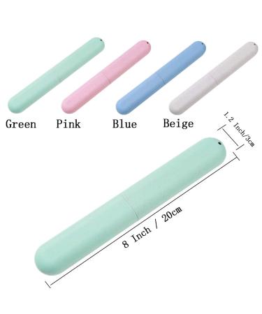 4 Pack Travel Toothbrush Case - Portable Breathable Holder for Travel, Camping, School & Home - Buy Online on GoSupps.com