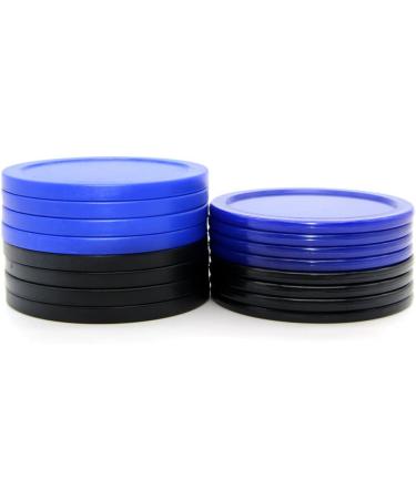 BQSPT 16 Piece Air Hockey Pucks Set - 2.5 Inch Heavy Replacement Pucks for Game Tables - 8 Thick 12g & 8 Thin 7g - Equipment Accessories - Buy Online on GoSupps.com