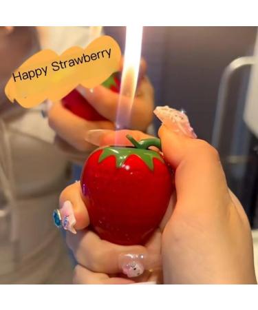YAINWFVD 2 Pack of Cute Strawberry lighters Keychain lighters Windproof lighters Mini Portable Pocket lighters Butane Inflatable lighters Gifts for Women - Buy Online on GoSupps.com