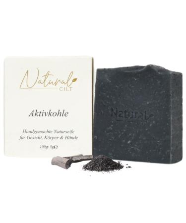 Natural Cilt active coal soap - 100% natural soap - without questionable ingredients - certified - handmade - shower soap for all skin types - shower gel - natural food metics