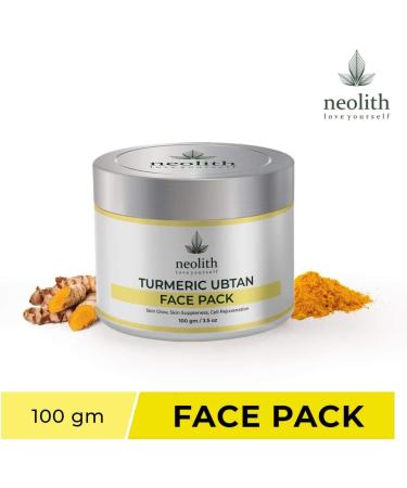 Neolith Turmeric Ubtan Clay Face Mask for Skin Brightening Glowing Skin Tan Removal Oil Control Black head removal Anti Acne & Fairness 100gm - Buy Online on GoSupps.com
