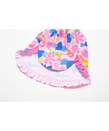 BONVERANO Baby Girls Swimsuit | Toddler Bathing Suit with UPF 50+ Sun Protection | Long-Sleeve Zipper One Piece Swimwear | 18-24 Months | Sunflower Print - Buy Online on GoSupps.com