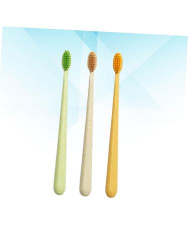 Frcolor 3ST Eco-Friendly Toothbrushes | Comfortable Sustainable Dental Brushes with Small Head & Surprise Colors - Perfect for International Shipping - Buy Online on GoSupps.com