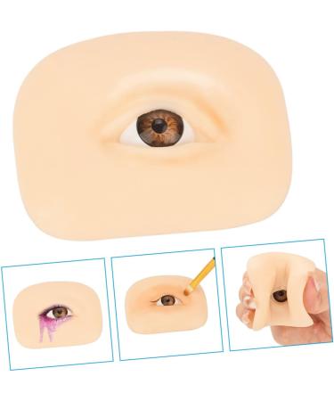 NOLITOY Artificial Makeup Fake Left Simulated Up Practice Practicing Professional Washable Silicone Shadow 6.9x5.2cm As Shown 2 - Buy Online on GoSupps.com