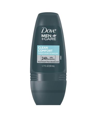 Dove Men+Care Clean Comfort Roll on Deodorant Aluminum Free For All Day Underarm Odor Protection 4-Pack 1.7 Fl Oz Each 4 Bottles - Buy Online on GoSupps.com