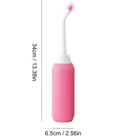 Virtcooy Portable Bidet Bottle - 500ml Travel & Camping Perineal Cleaner with Storage Bag - Ideal for Post-Partum & Personal Hygiene - Pink - Buy Online on GoSupps.com