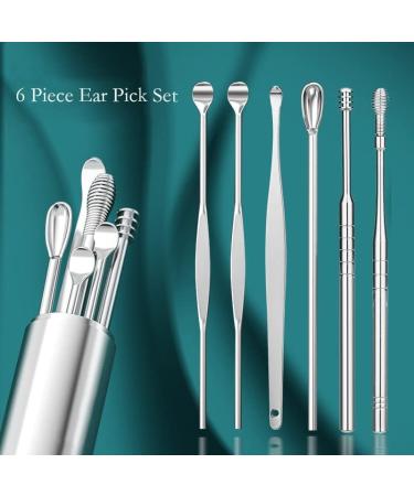 6Pcs Ear Pick Set - Spiral Earwax Removal Kit for Baby & Adults - Portable Ear Care Tool - Color C05 - Buy Online on GoSupps.com