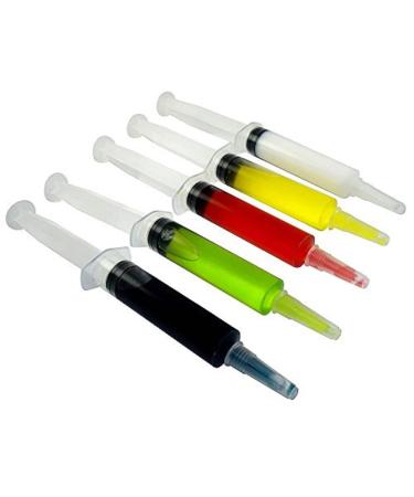 EZ-Inject 25 Pack Plastic Syringes for Jello Shots 1oz - 100% Safe and Reusable Jello Shot Syringes with Caps - Small Syringe Shots Holiday and Halloween Party Supplies for Adults