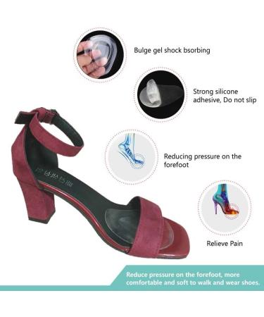 4 Pairs Ball of Foot Cushions Metatarsal Pads for Women Men Soft Gel Insoles Supports Forefoot Cushioning Pain Relief Morton's Neuroma Foot Pads - Buy Online on GoSupps.com