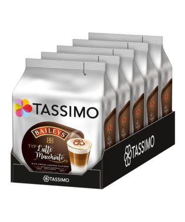 Tassimo Latte Macchiato Baileys - Creamy Coffee Capsules | 40 Servings of Indulgent Milk Coffee - Buy Online on GoSupps.com