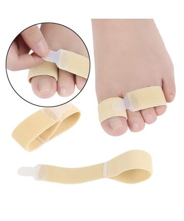 AKOAK 2 Pcs Stretch Toe Strap  Overlapping Thumb Valgus Wearable  Finger Toe Bandage Correction Strap  Foot Care Products Unisex