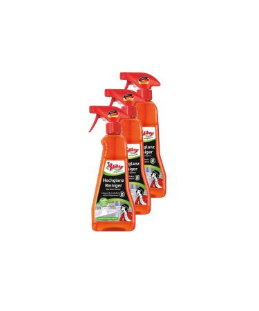 Poliboy - high -gloss furniture cleaner - especially for high -gloss surfaces - fingers fast and strip -free - 3x375 ml (1.125 liters) - Made in Germany high -gloss furniture cleaner 375 ml (3 pack)