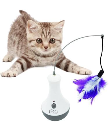 Doel Interactive Cat Toys - Electric Feather & Tumbler Toys for Intelligent Indoor Cats | Perfect Gift for Cat Lovers - Buy Online on GoSupps.com