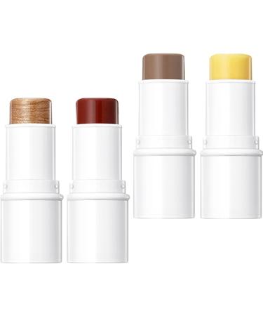 Beavorty 5 Sets Contour Stick Cream Highlighter Contouring Stick Neopentyl Di(ethylhexanoate) Ester - Buy Online on GoSupps.com