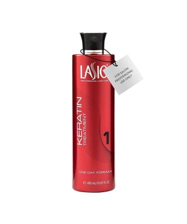 Lasio Keratin One Day Formula15.87 Fl. Oz.  Infused with Amber Extract  Eliminates 100% Frizz and 90% curls  Lightweight Conditioner