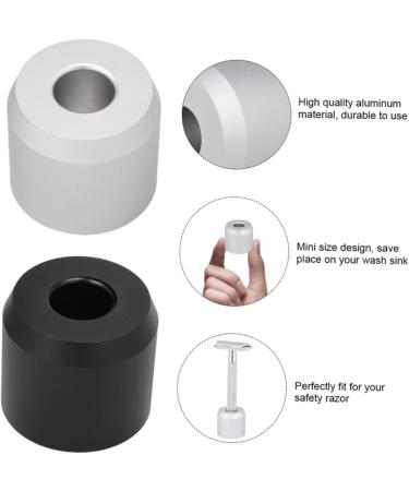 Beaupretty 2pcs Hairdressing Tools - Metal Shaving Brush Stand & Razor Base for Perfect Shaves | International Shipping - Buy Online on GoSupps.com